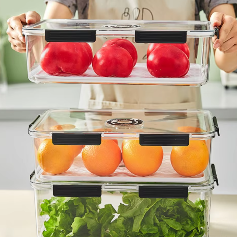 Multifunctional Classic Kitchen Noodle Storage Box Food Grade Moisture-Proof Sealed Tank Timing Grain Pasta Hanging Storage