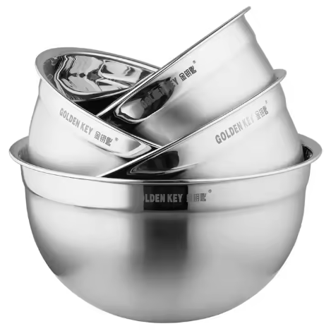 304 Stainless Steel Heat Insulated Double Walled Serving Bowl 18-30cm l Rice Soup Salad Mixing Bowl for egg rich