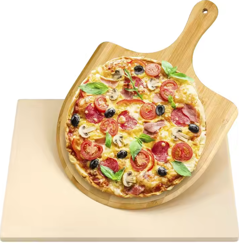 Bamboo Wood Pizza Peel wooden cutting board pizza Tool with handle for Oven, Gril and BBQ,