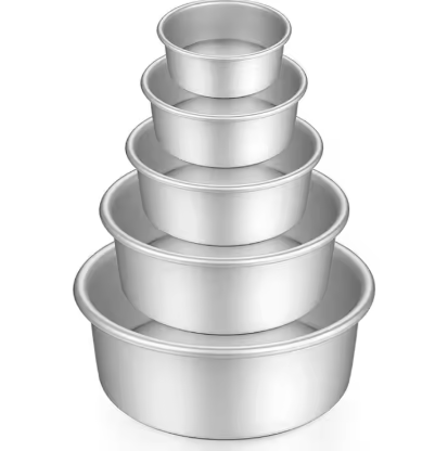 4in Round Cake Pan Bread Baking Tray Pie Mold Mousse Cheese Cake Mold