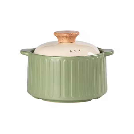 Hot Sale Wholesale White Ceramic Soup Pot Colorful Private Cookware Soup Pot and Bowl Set