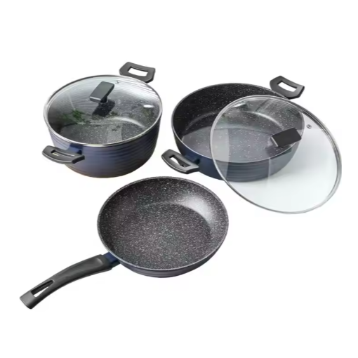 Foreign Trade Household Wok Thickened Binaural Stew Pot Multifunctional Health Soup with Lid Gift Set