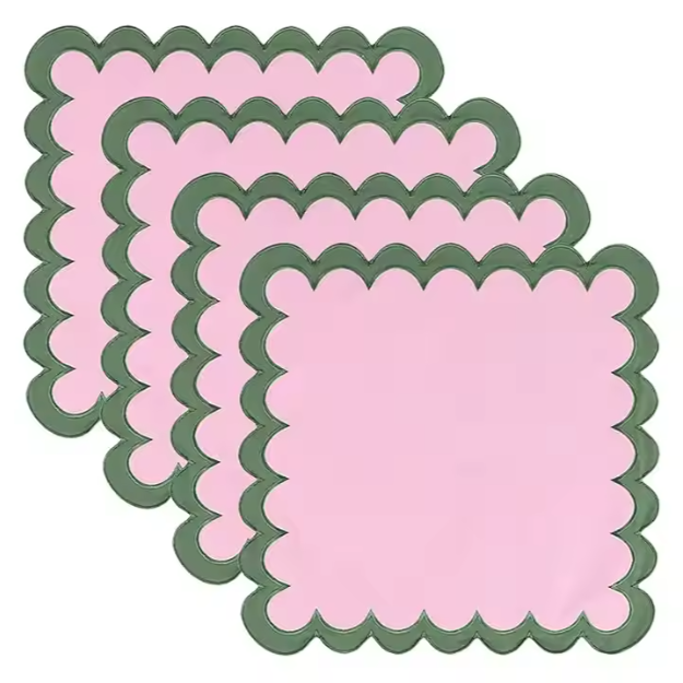 Double Layer Embroidery Napkins Washable Napkins for Potluck Party Wedding Table Decoration Cloth Napkins